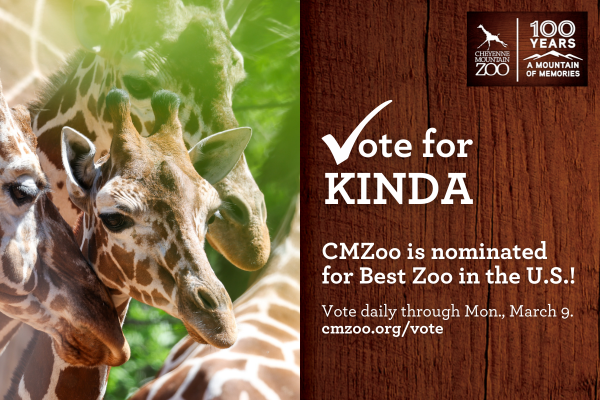 Vote for CMZoo for BEST ZOO in USAToday's 10Best Readers' Choice Awards