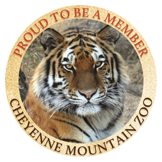 Zoo membership logo with Amur tiger